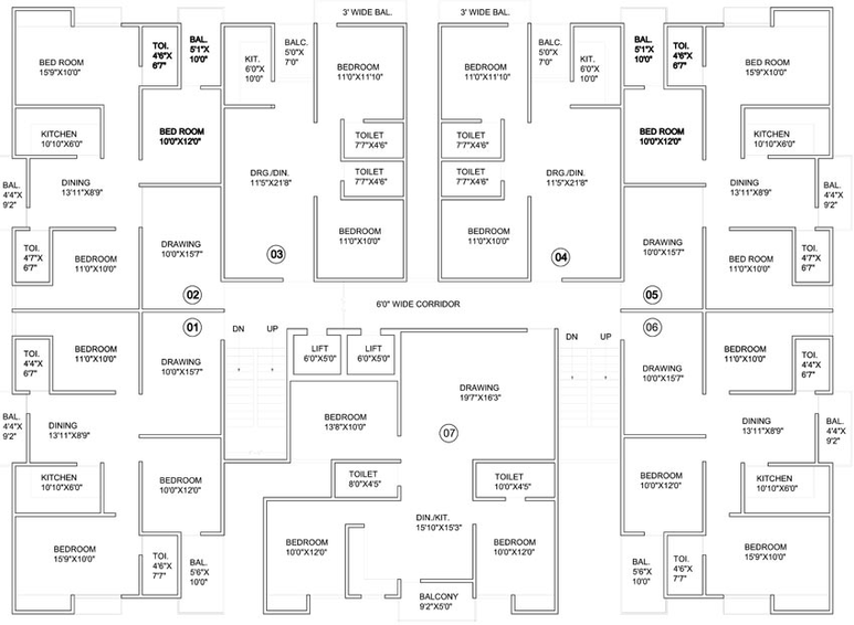 Floor Plan of Ghar Lakshmi Milestone in Painal, Patna - Image 74742