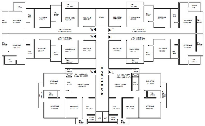 Floor Plan of Ghar Sarita Kunj Smart City in Bhogipur, Patna - Image 69264