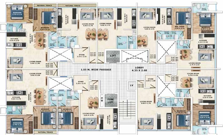 Floor Plan of Dudhe Sai Neevant in Panvel, Navi Mumbai - Image 69847