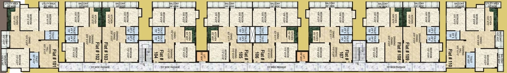Floor Plan of NJ Madhuri Enclave in Danapur, Patna - Image 74160