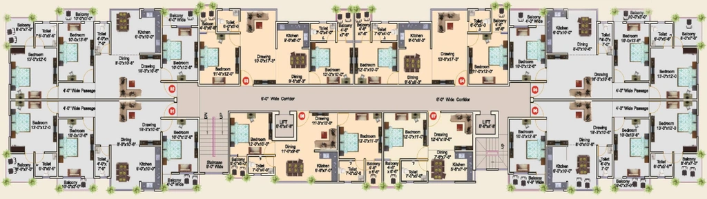 Floor Plan of Winsome Heritage in Digha Nahar Road, Patna - Image 74008