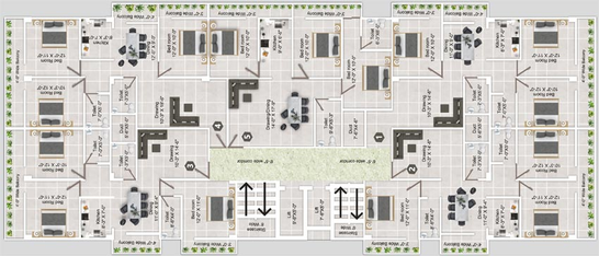 Floor Plan of Sai Kiran Enclave in Ranipur, Patna - Image 74574