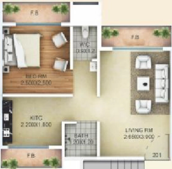 1 BHK Flat in Dudhe Sai Sparsh in Ulwe, Navi Mumbai - Image 598898