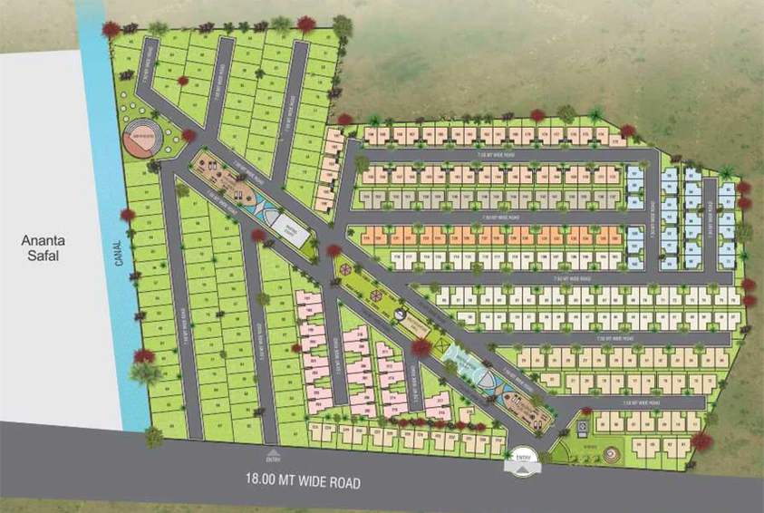 Master Plan of Ananta Sanskar in Ajwa Road, Vadodara - Image 102750