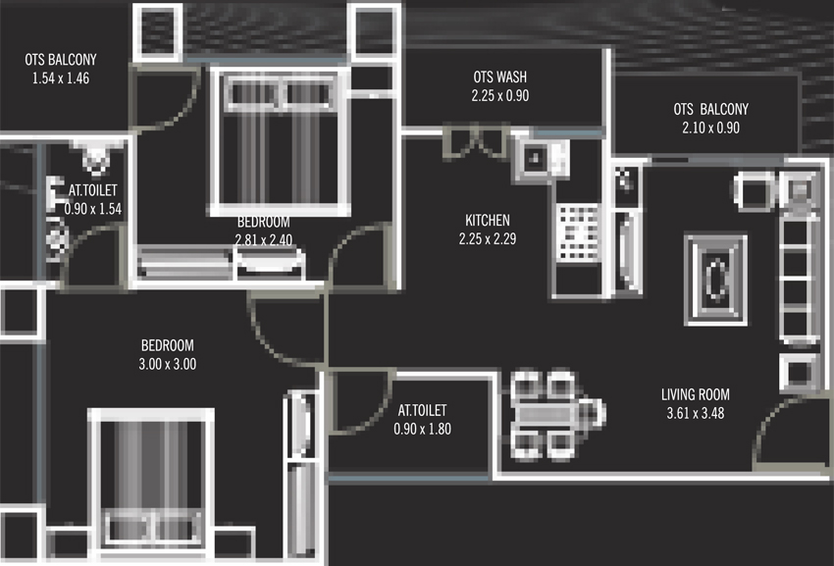 2 BHK Flat in Shree Maruti Residency in Bhayli Road, Vadodara - Image 574802