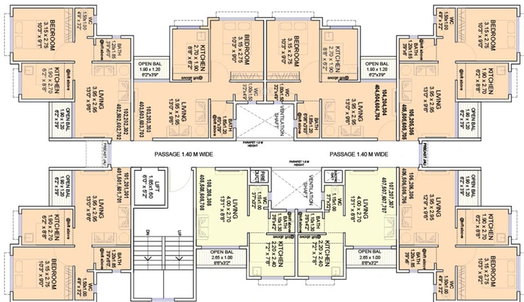 Floor Plan of Shree Gokul Heights in Panvel, Navi Mumbai - Image 69480