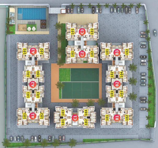 Master Plan of Northway Millennium in Bhayli Road, Vadodara - Image 69501