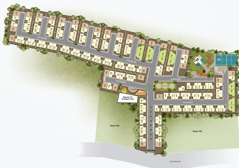 Master Plan of Rathin Sahjanand Duplex in Kalali, Vadodara - Image 69494