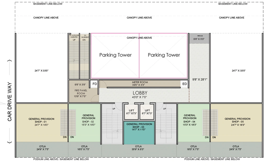 Master Plan of Akshar Panchratna in Vashi, Navi Mumbai - Image 69488