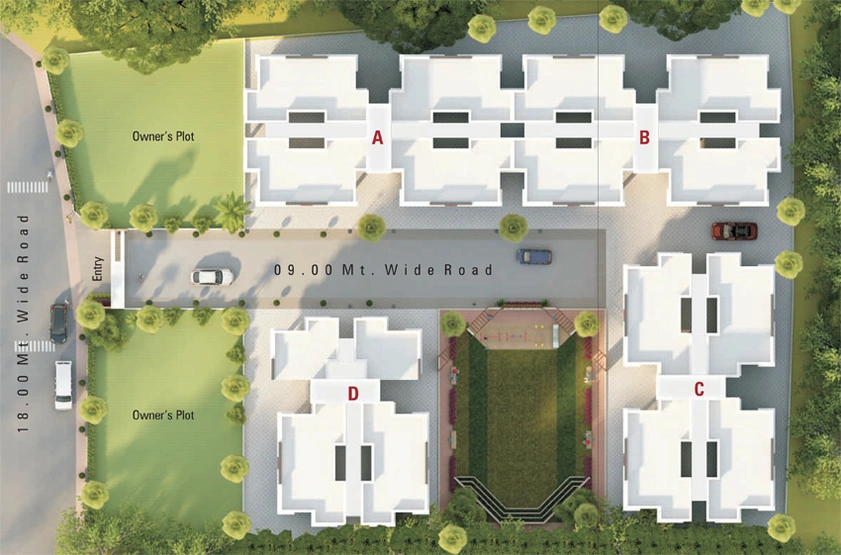Master Plan of Vaidehi Yogiraj Green in Dashrath, Vadodara - Image 69636