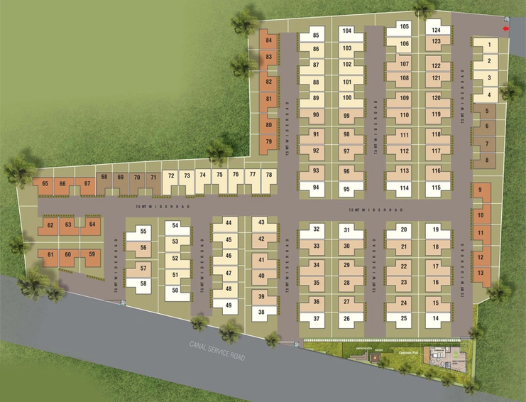 Master Plan of Vatsalya Kunj in Alkapuri, Vadodara - Image 70512