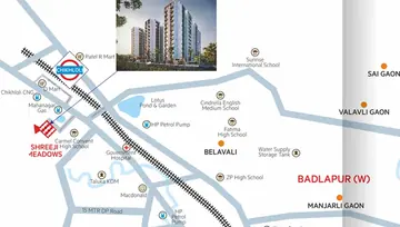Location of Deep Laxmi Shreeji Meadows - Image 82184