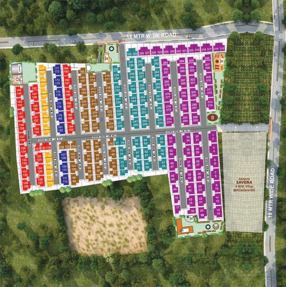 Master Plan of Ananta Swagatam in Atladara, Vadodara - Image 70617