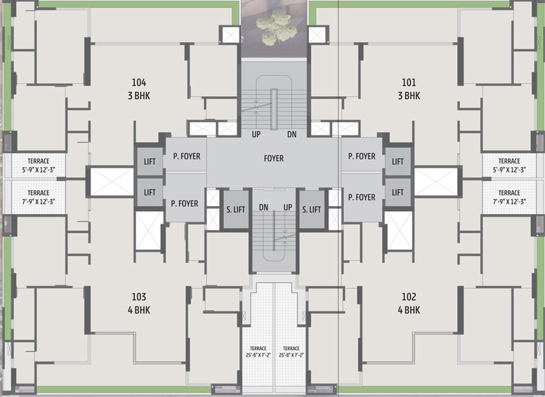 Floor Plan of Shridhar Anantara Imperial in Sola, Ahmedabad - Image 69682
