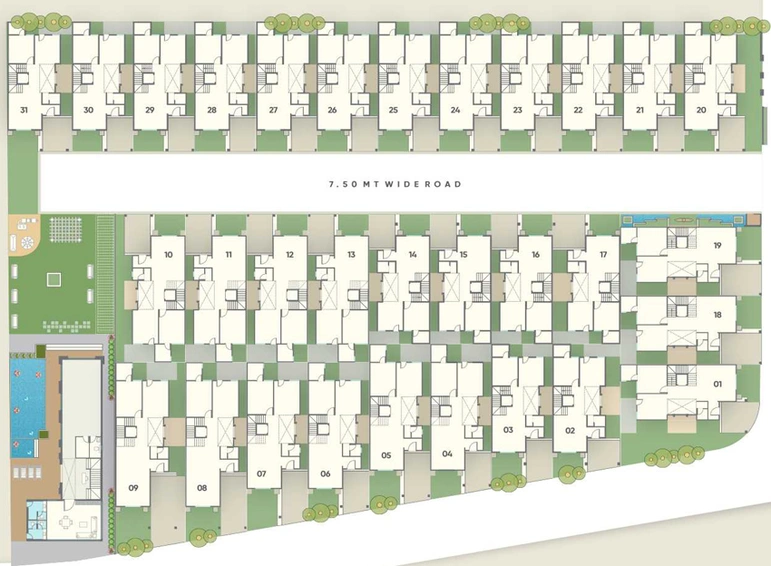 Master Plan of Shreeji Auro Nirvana in Bhayli Road, Vadodara - Image 70691