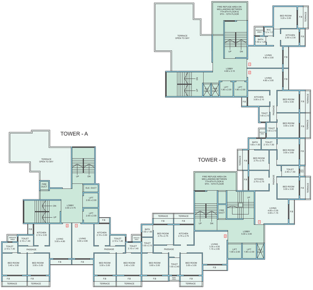 Floor Plan of Om Shivam Arjun in Panvel, Navi Mumbai - Image 75143
