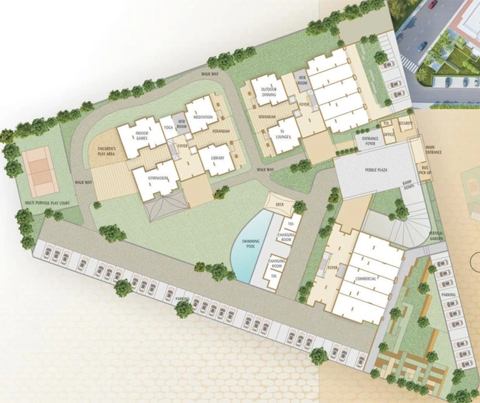Master Plan of Kavisha Pebble Bay in Chandkheda, Ahmedabad - Image 71770
