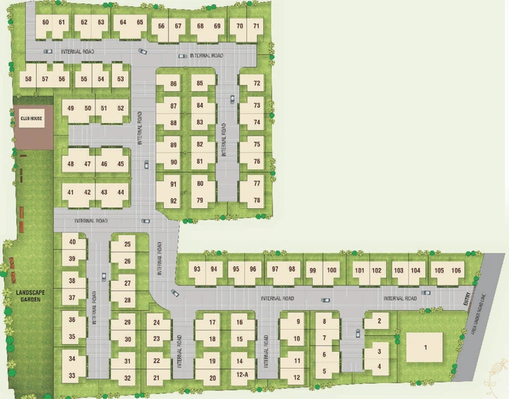 Master Plan of Shree Gokuldham Residency 2 in Alkapuri, Vadodara - Image 70519