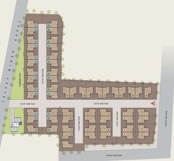Master Plan of Siddh Shyam Villa in Atladara, Vadodara - Image 70623