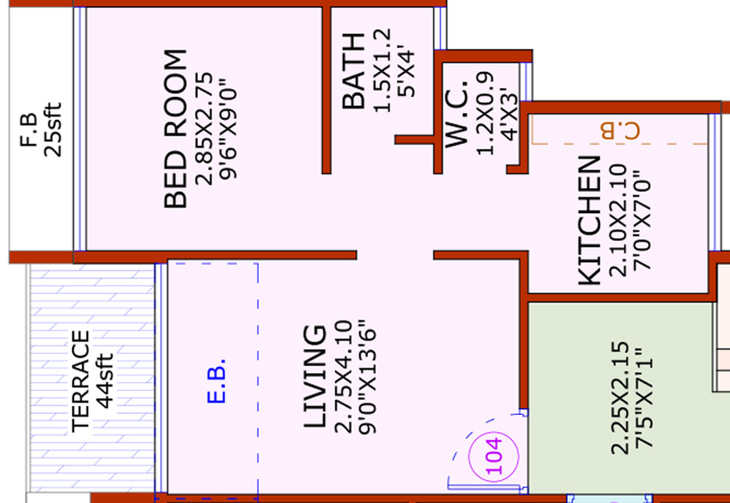 1 BHK Flat in Lucky Coral in Ulwe, Navi Mumbai - Image 598502