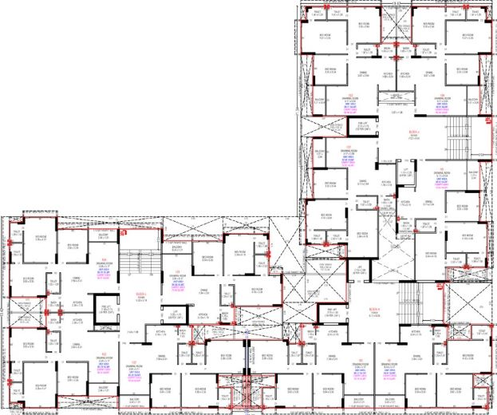 Floor Plan of Ratna Trident Experia in Khodiyar, Ahmedabad - Image 73392
