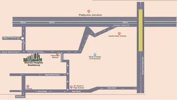 Location of Trimurti Sharda Heights Residency - Image 74187