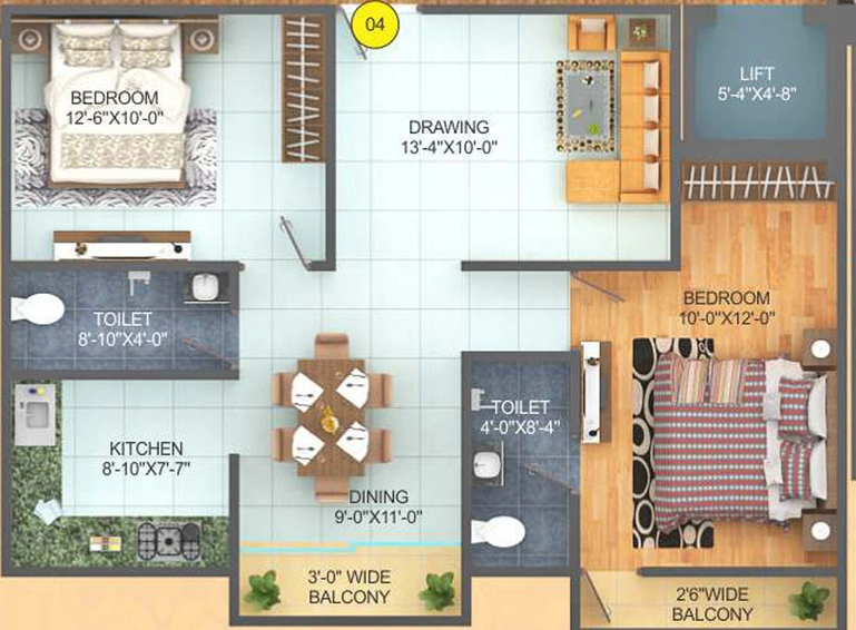 2 BHK Flat in Green Baliram Enclave in Digha Nahar Road, Patna - Image 597515
