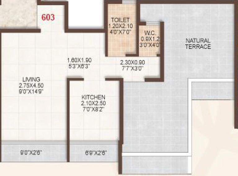 1 RK Flat in Shreeji Corner in Panvel, Navi Mumbai - Image 600493