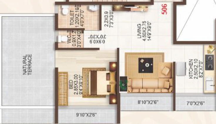 1 BHK Flat in Shreeji Corner in Panvel, Navi Mumbai - Image 600494