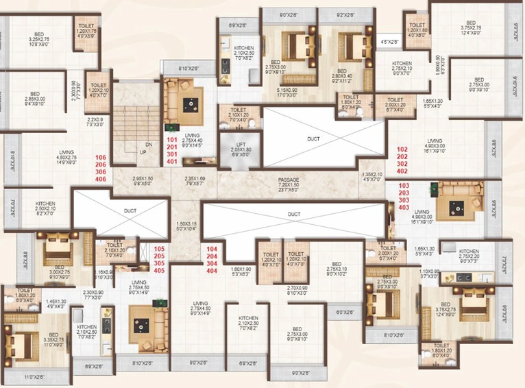 Floor Plan of Shreeji Corner in Panvel, Navi Mumbai - Image 75161