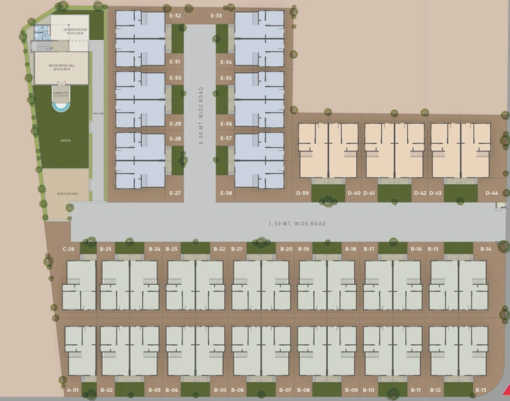 Master Plan of Shreeji Auro 44 in Kalali, Vadodara - Image 70961