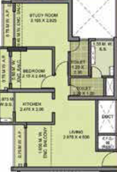2 BHK Flat in Puraniks Grand Central in Thane West, Thane - Image 778962