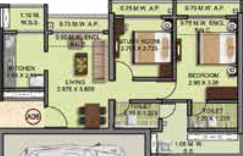 2 BHK Flat in Puraniks Grand Central in Thane West, Thane - Image 778961