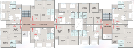 Floor Plan of Shreeji Auro Elite in Bill, Vadodara - Image 70920