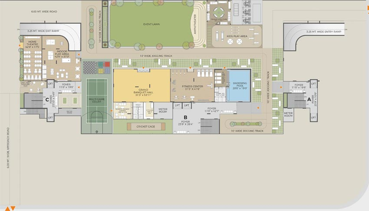 Master Plan of Ratna Turquoise Grandeure in South Bopal, Ahmedabad - Image 122773