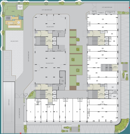 Master Plan of Ratna Turquoise Blu in Shela, Ahmedabad - Image 72956