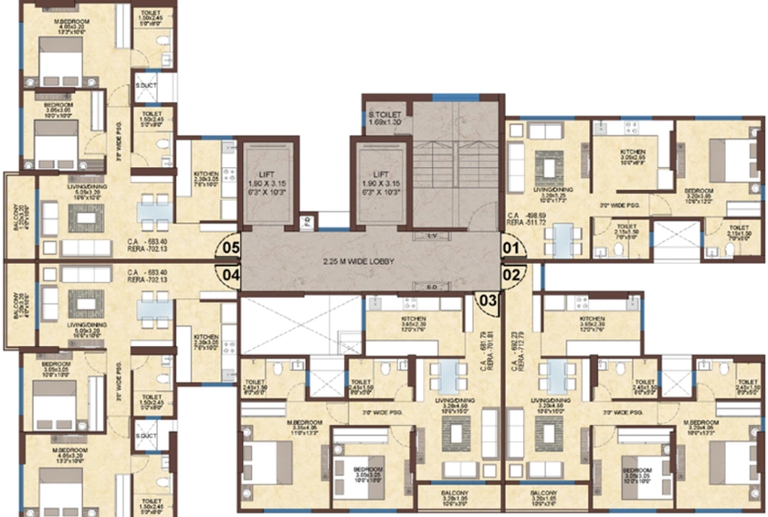 Floor Plan of Sandu Luxe Legacy in Chembur East, Mumbai - Image 23234