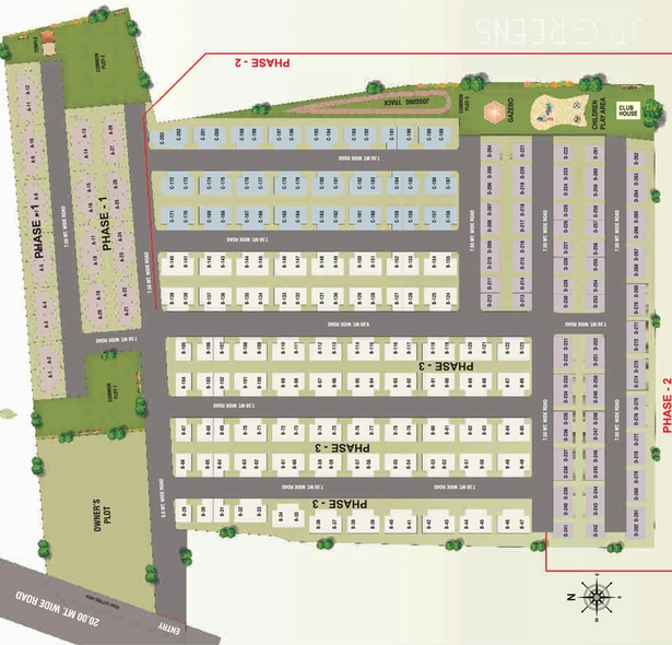 Master Plan of Maa Chamunda JP Greens in Waghodia Road, Vadodara - Image 103404