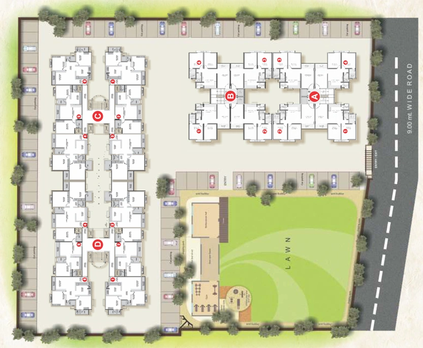Master Plan of Narayan Sanskruti in Atladara, Vadodara - Image 70629
