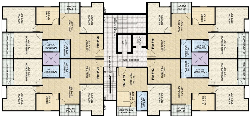 Floor Plan of Agrani Kalawati Regency in Saguna More, Patna - Image 74420