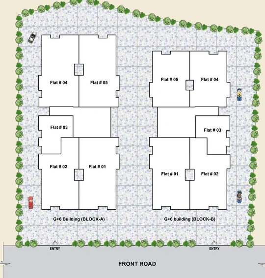 Master Plan of Agrani Kalawati Regency in Saguna More, Patna - Image 74421