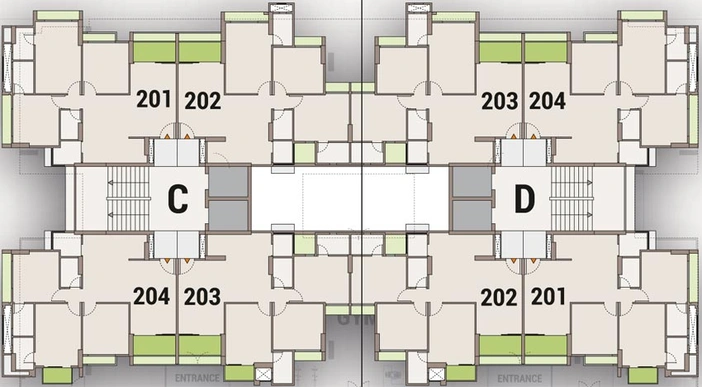 Floor Plan of Vishwanath Sarathya West in Shela, Ahmedabad - Image 122322