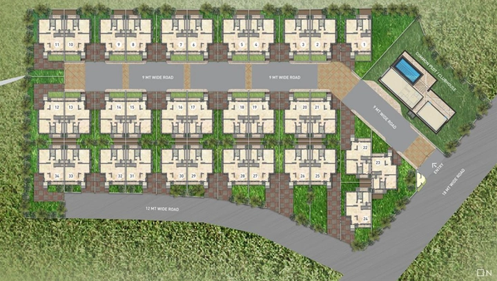 Master Plan of Neptune Geenwoods Cove in Sevasi, Vadodara - Image 69759