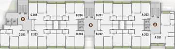 Floor Plan of Kavisha Urbania in South Bopal, Ahmedabad - Image 69769