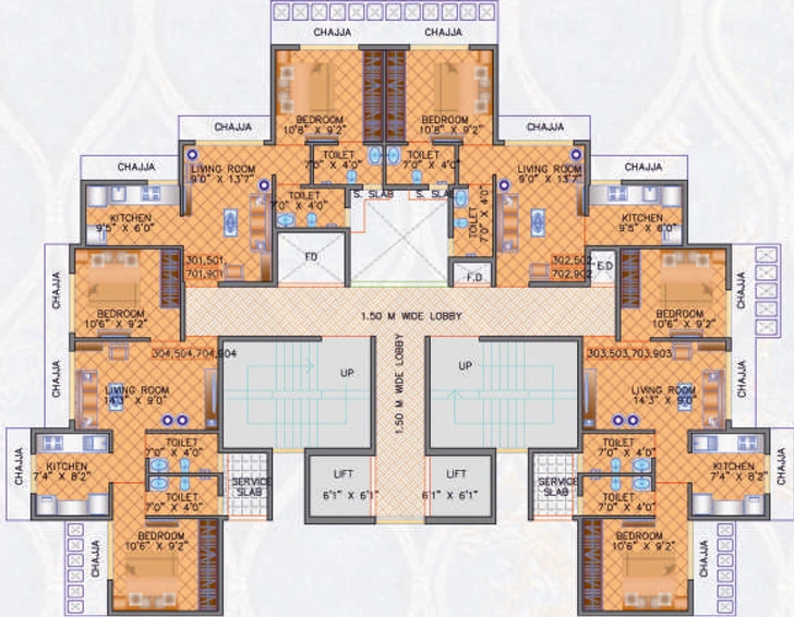 Floor Plan of Qualitas La Queen in Ulwe, Navi Mumbai - Image 74816