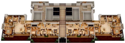 Floor Plan of Nathani Heights in Mumbai Central, Mumbai - Image 23300