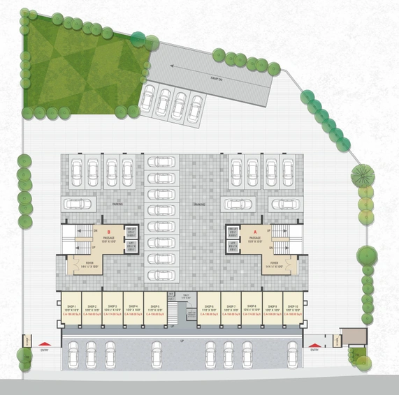 Master Plan of Aagam Prestige in Magdalla, Surat - Image 71184