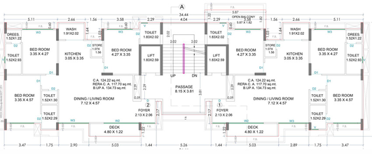 Floor Plan of Aston Aroma in Pal Gam, Surat - Image 70894