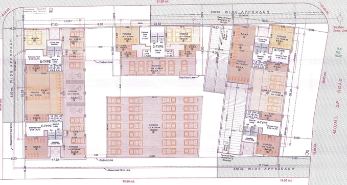 Master Plan of Vitoria Prime in Jahangirabad, Surat - Image 71426