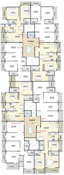 Floor Plan of Digvijay Riddhi Exotica in Gangapur Road, Nashik - Image 69889